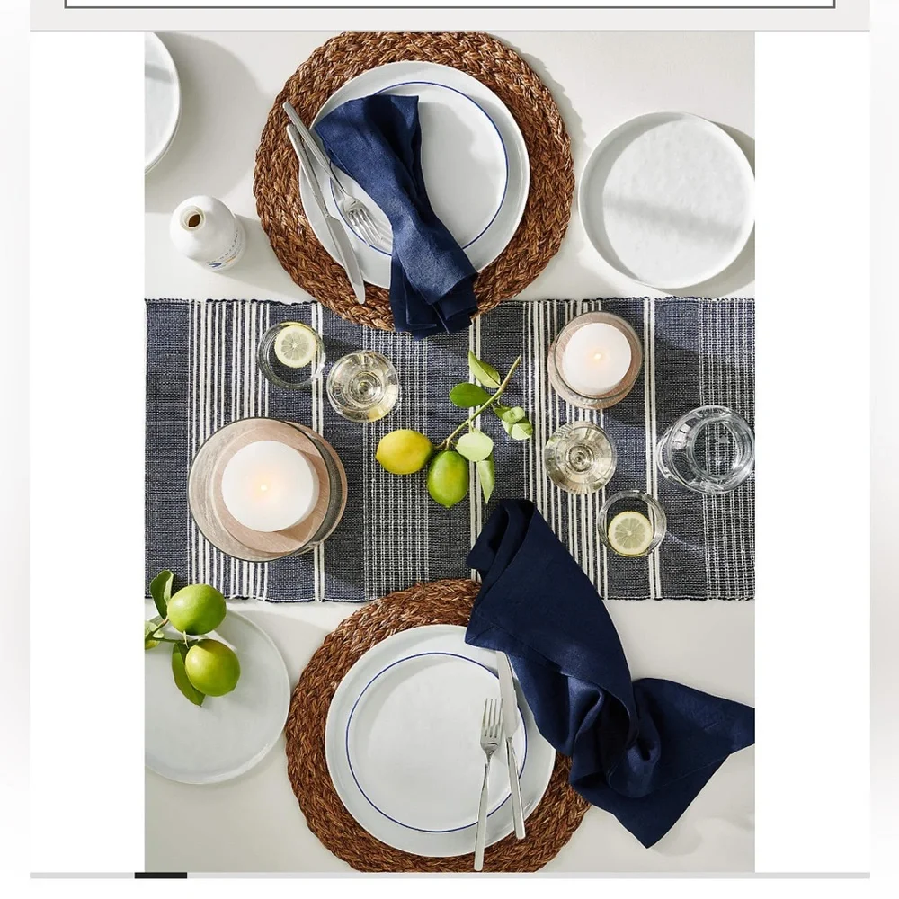 NWOT BALI ROUND WOVEN PLACEMAT- Crate & Barrel